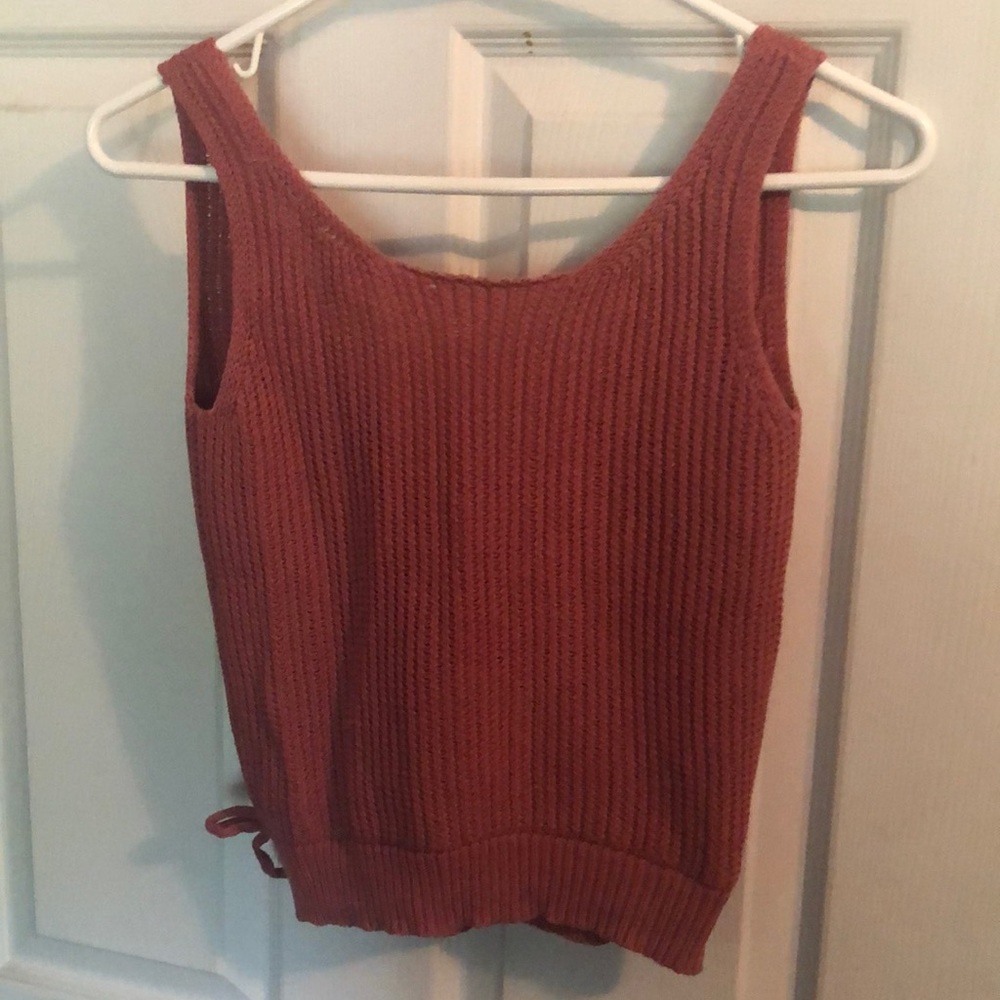 Dusty Pink Knit Crop Top!